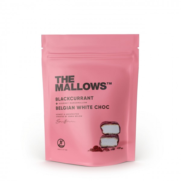 Marshmallows Blackcurrant + Belgian White Choc