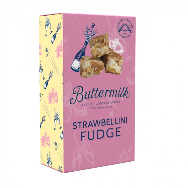 Strawbellini Fudge