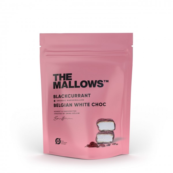 Organic Marshmallows Blackcurrant + Belgian White Choc