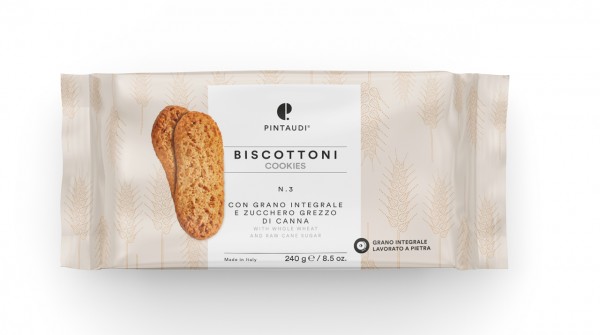 Biscottoni N. 3 Grano integrale e Zucchero grezzo di canna